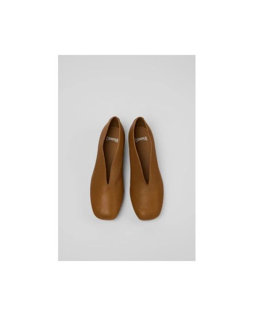 Camper Brown Ballerina Shoes