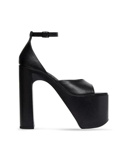 Balenciaga Black High Heel Sandals