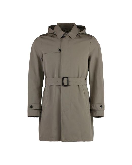 Moorer Gray Trench Coats for men