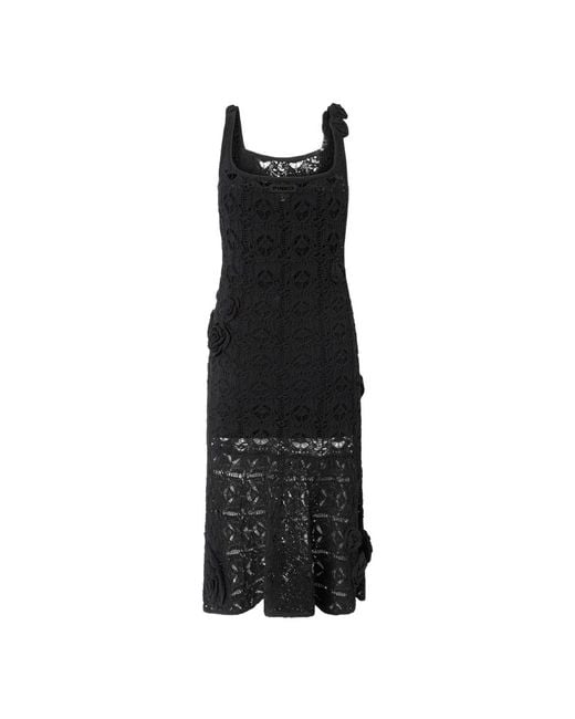 Pinko Black Knitted Dresses