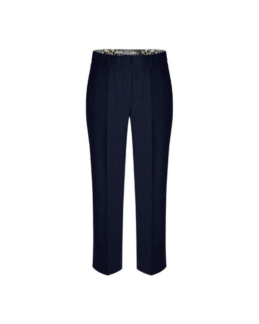 RAFFAELLO ROSSI Blue Elastische 7/8 Hose Mit Reißverschluss