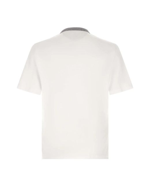 Brunello Cucinelli White T-Shirts for men