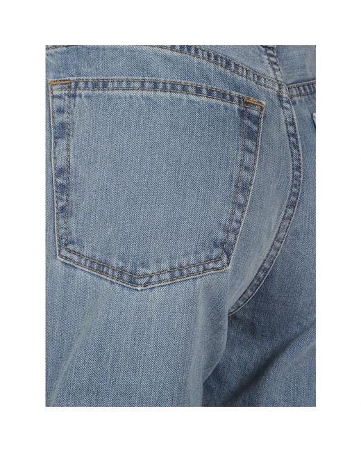 Re/done Blue Straight Fit Jeans