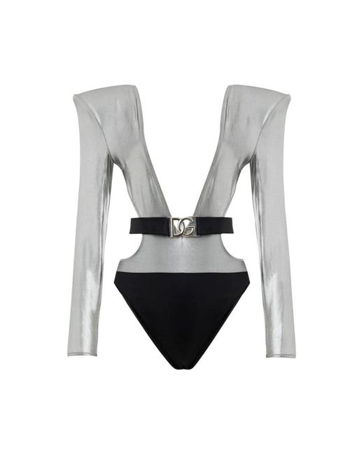 One-Piece Dolce & Gabbana de color Gray