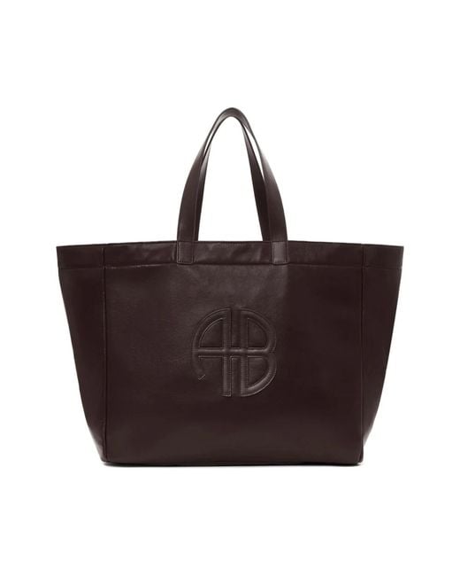 Anine Bing Brown Tote Bags