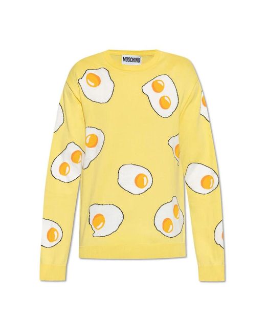 Moschino Pullover mit muster in Yellow für Herren