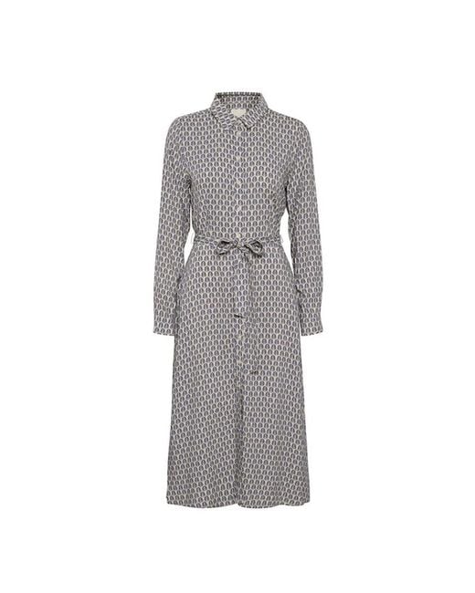 Part Two Gray Midnight sail graphic leaf kleid