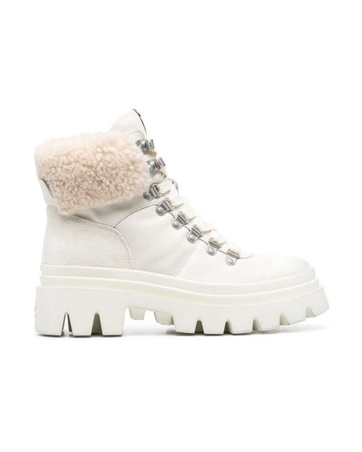 Ash Laarzen Met Imitatiebont Detail in het White