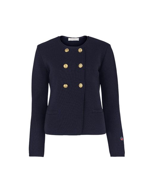 BUSNEL Truien & Vesten ,Blauw ,Wol Kelly Jacket in het Blue