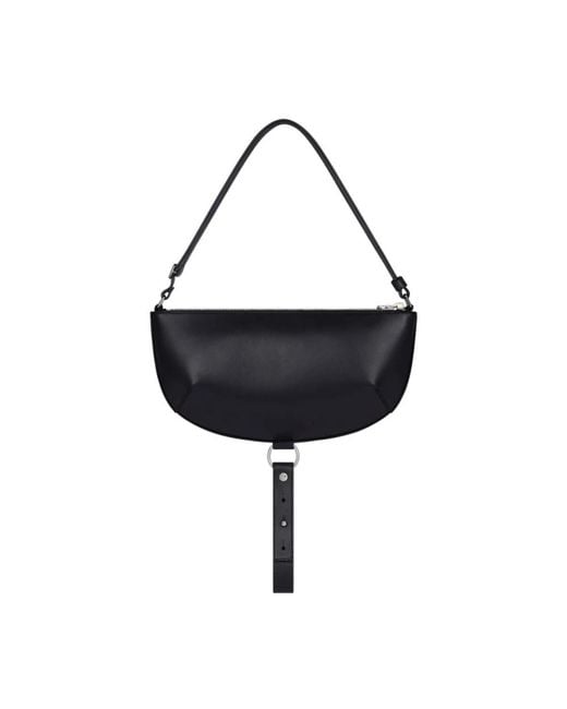 Courreges Black Bag Holy Eclipse Leather