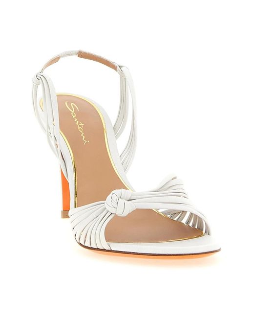 Santoni Eloise Sandalen in het White