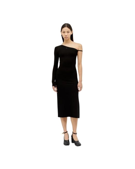Courreges Black Midi Dresses