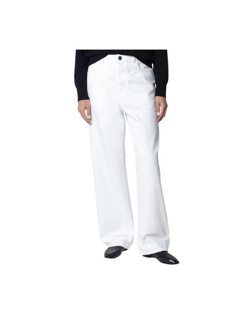 Rohe White Straight Fit Jeans
