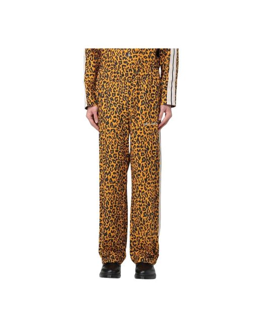 Palm Angels Metallic Straight Trousers for men