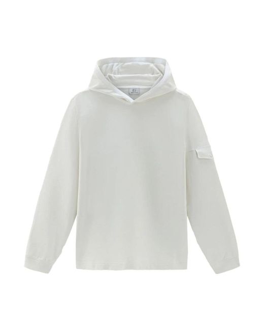 Woolrich White Hoodies for men