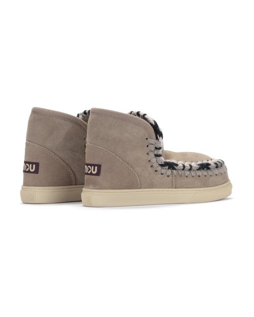 Mou Gray Handgemachter mini eskimo sneaker grau