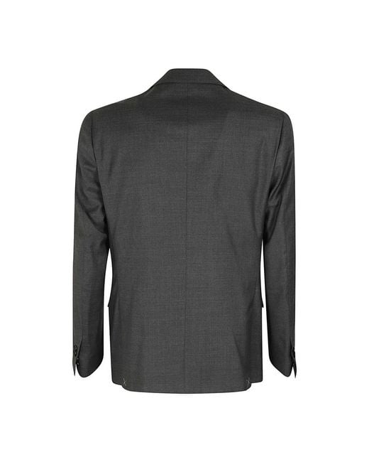 Corneliani Gray Single Breasted Suits for men