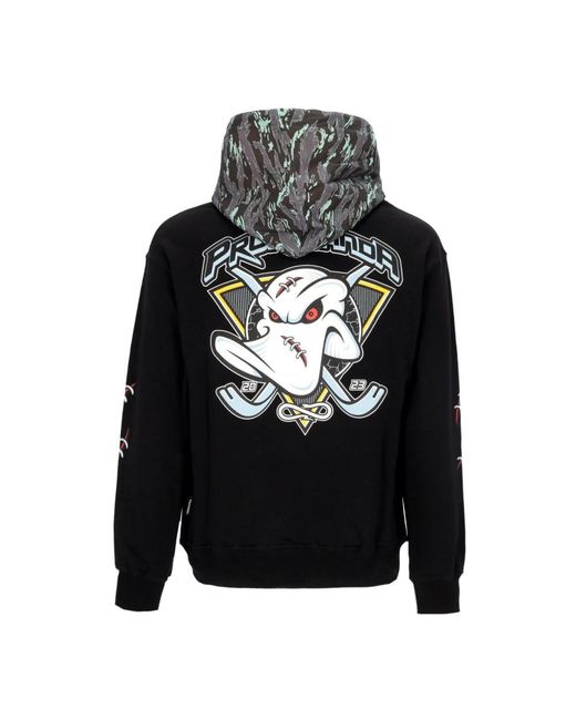Propaganda Hoodies & Sweatvesten ,Zwart ,Katoen Zwarte Triangle Pain Hoodie Lichtgewicht Sweatshirt in het Black voor heren