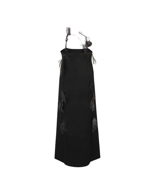 Jil Sander Black Maxi Dresses