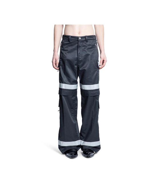 Vetements Reflektierende Streifen Arbeitskleidung Hose in Blue für Herren