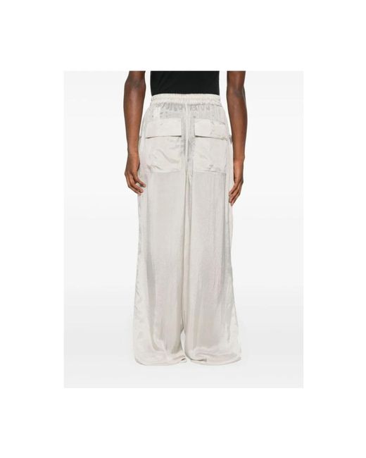 Trousers > wide trousers Rick Owens pour homme en coloris White