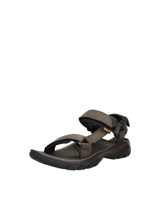 Flat Sandals Teva pour homme en coloris Black