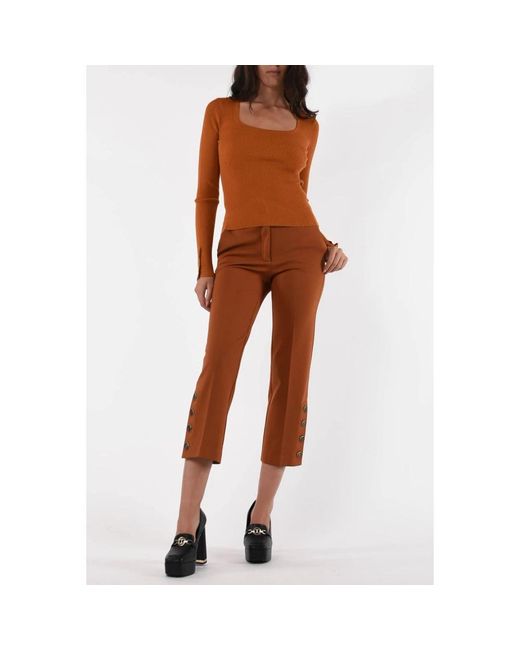 Twin Set Brown Cropped Trousers