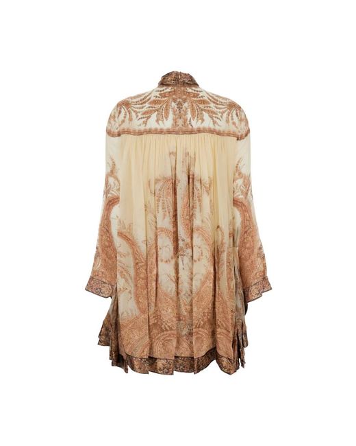 Zimmermann Brown Short Dresses