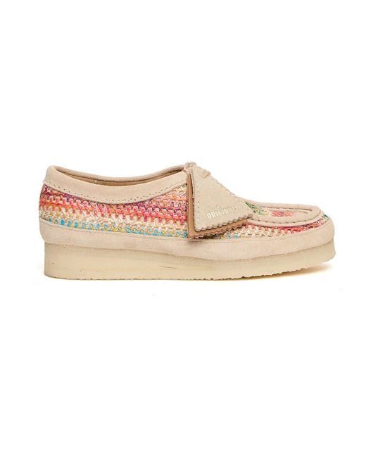 Clarks Laced Shoes in het Natural