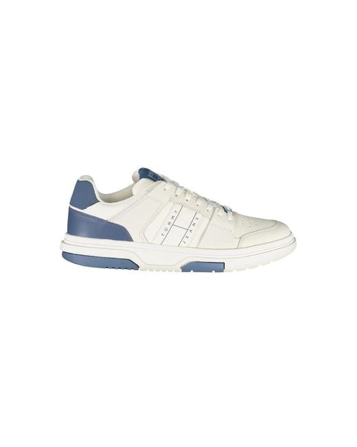 Tommy Hilfiger Weiße Leder Herren Sneaker Dynamisches Design in White für Herren