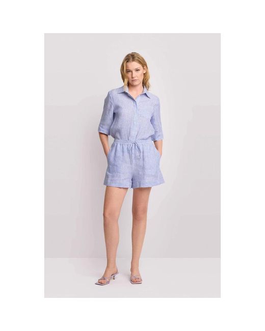 Kocca Gestreepte Shorts in het Blue