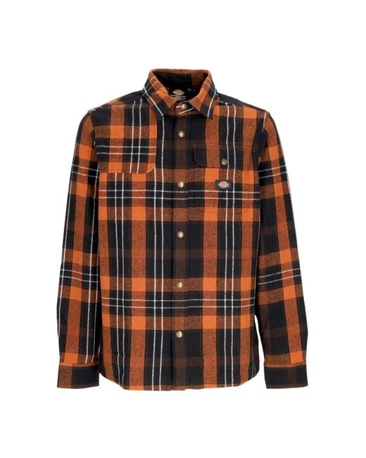 Dickies Nimmons Shirt Met Lange Mouwen L/Shirt in het Orange voor heren