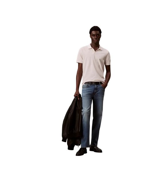 Calvin Klein White Polo Shirts for men