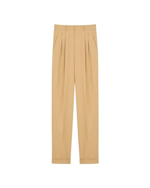 Saint Laurent Natural Suit Trousers for men