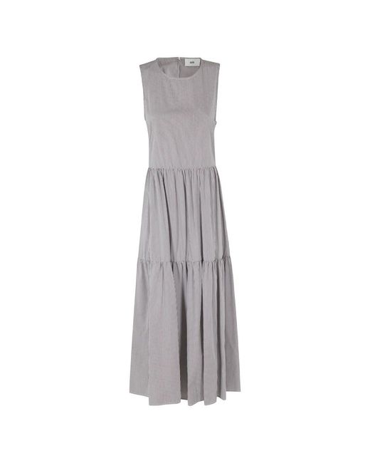 Midi Dresses SOLOTRE de color Gray