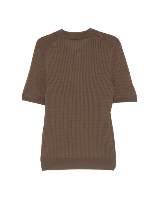Tagliatore Brown Polo Shirts for men
