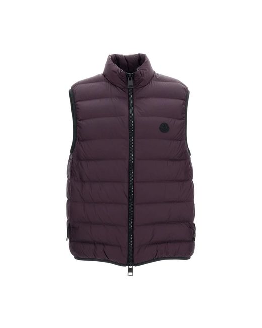 Moncler Purple Vests for men