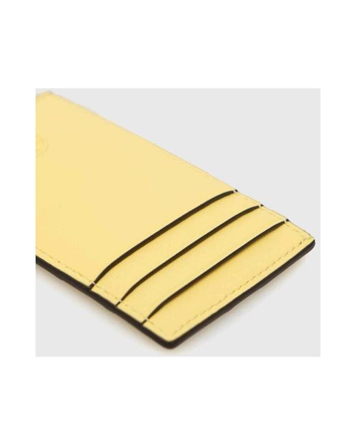 Tory Burch Fleming Soft Kaarthouder in het Yellow
