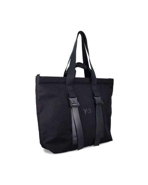 Y-3 Black Tote Bags for men