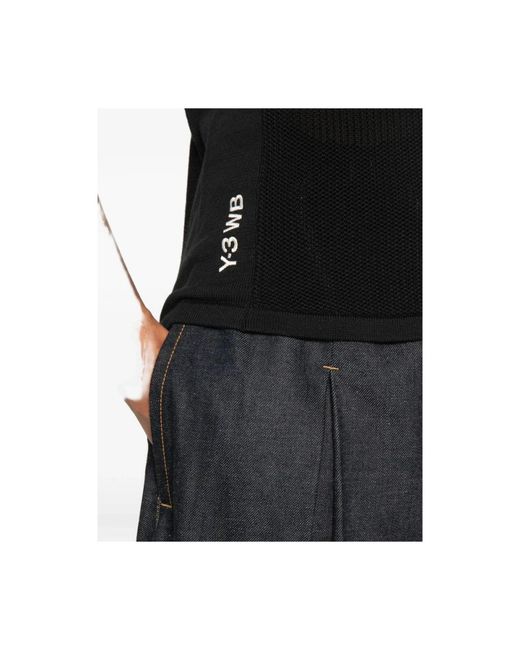 Y-3 Black Sleeveless Tops
