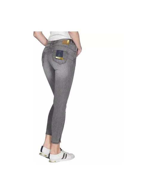 Skinny Jeans Yes Zee en coloris Gray