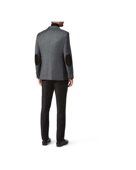 Billionaire Jassen ,Grijs ,Leer Blazer Elegant in het Gray voor heren