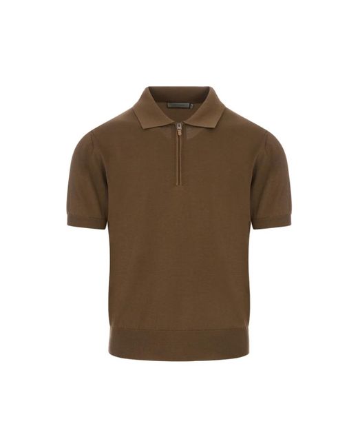 Canali Brown Polo Shirts for men
