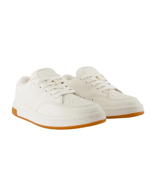 KENZO White Weiße Leder Low Top Sneakers