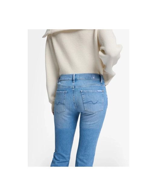 7 For All Mankind Blue Bootcut Jeans