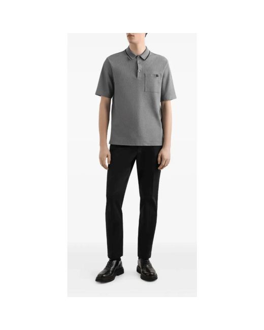 Dolce & Gabbana Gray Polo Shirts for men