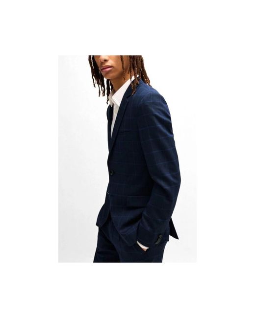 HUGO Jassen ,Blauw ,Wol Arti 232X Blazer in het Blue voor heren