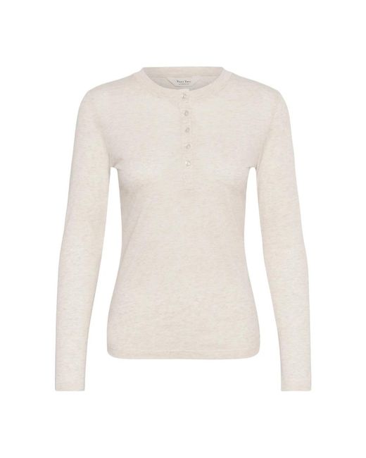 Part Two Channapw Pullover in het White
