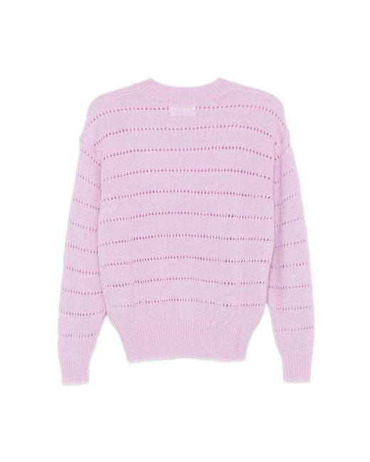 Isabel Marant Round-Neck Knitwear in het Purple