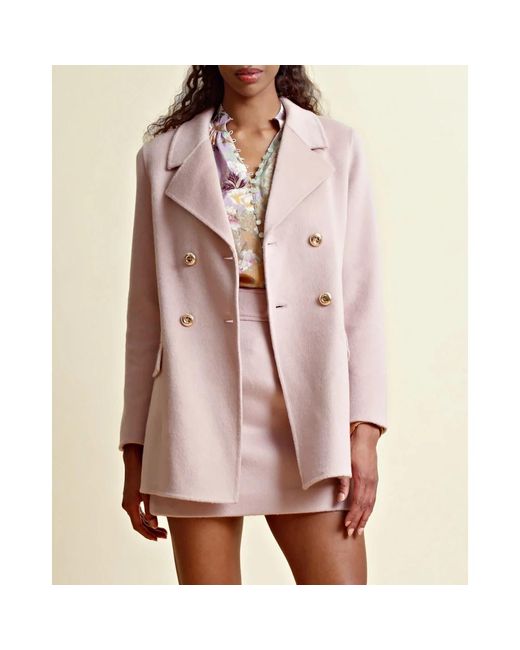 byTiMo Pink Eleganter Woll Mini Rock